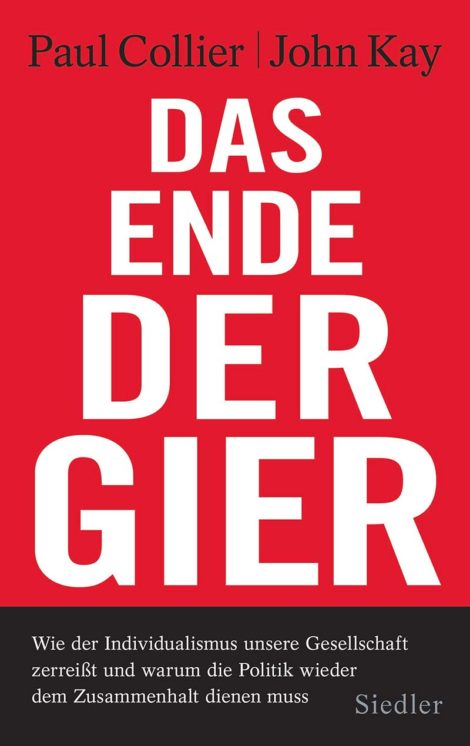Cover: Das Ende der Gier